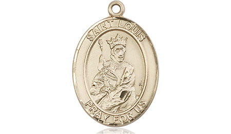 14kt Gold Saint Louis Medal