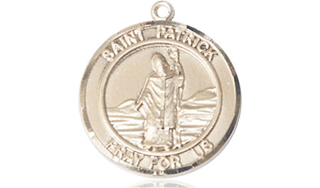 14kt Gold Saint Patrick Medal