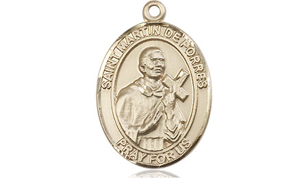 14kt Gold Saint Martin de Porres Medal