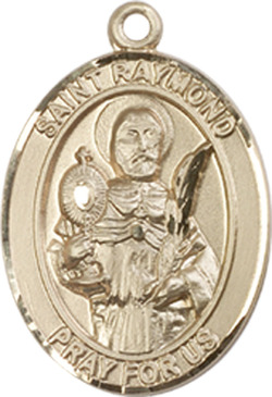 14kt Gold Saint Raymond Nonnatus Medal