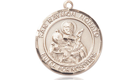 14kt Gold San Raymon Nonato Medal