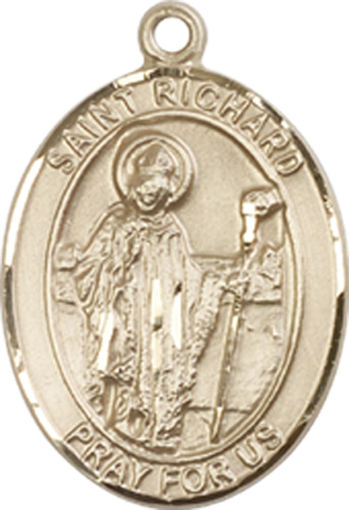 14kt Gold Saint Richard Medal