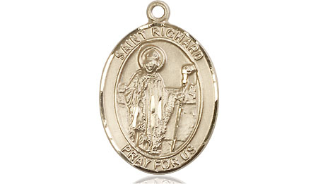 14kt Gold Saint Richard Medal