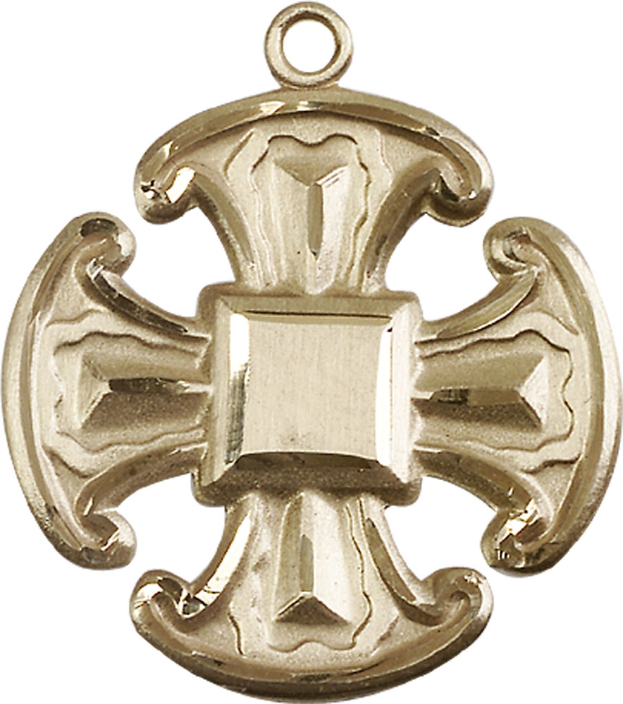 14kt Gold Cross Medal