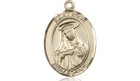 14kt Gold Saint Rose of Lima Medal