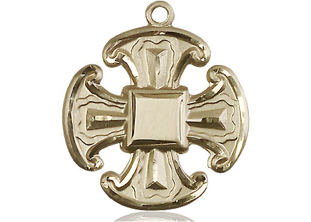 14kt Gold Cross Medal