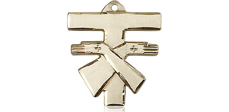 14kt Gold Franciscan Cross Medal