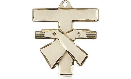 14kt Gold Franciscan Cross Medal