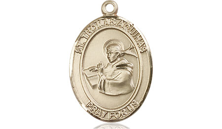 14kt Gold Saint Thomas Aquinas Medal