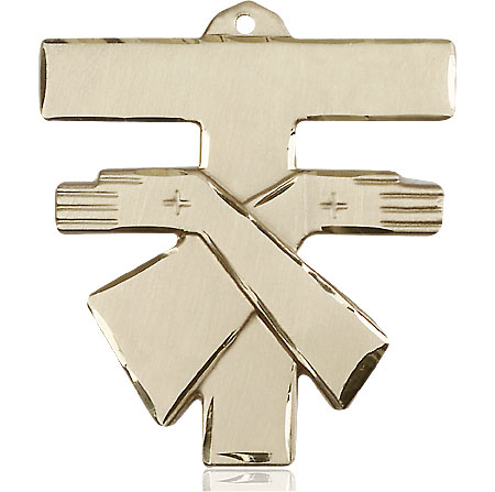 14kt Gold Franciscan Cross Medal