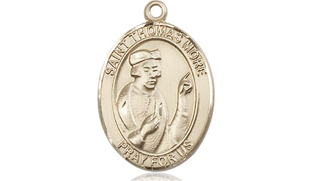 14kt Gold Saint Thomas More Medal