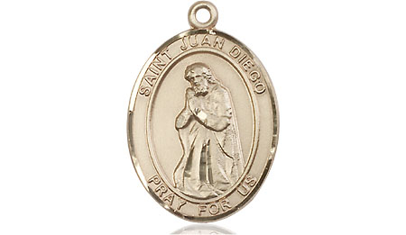 14kt Gold Saint Juan Diego Medal