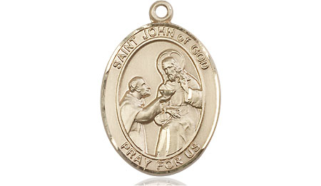 14kt Gold Saint John of God Medal