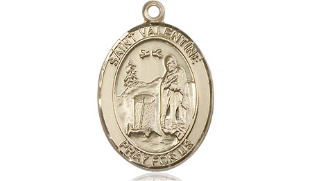 14kt Gold Saint Valentine of Rome Medal