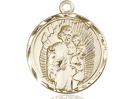 14kt Gold Saint Joseph Medal