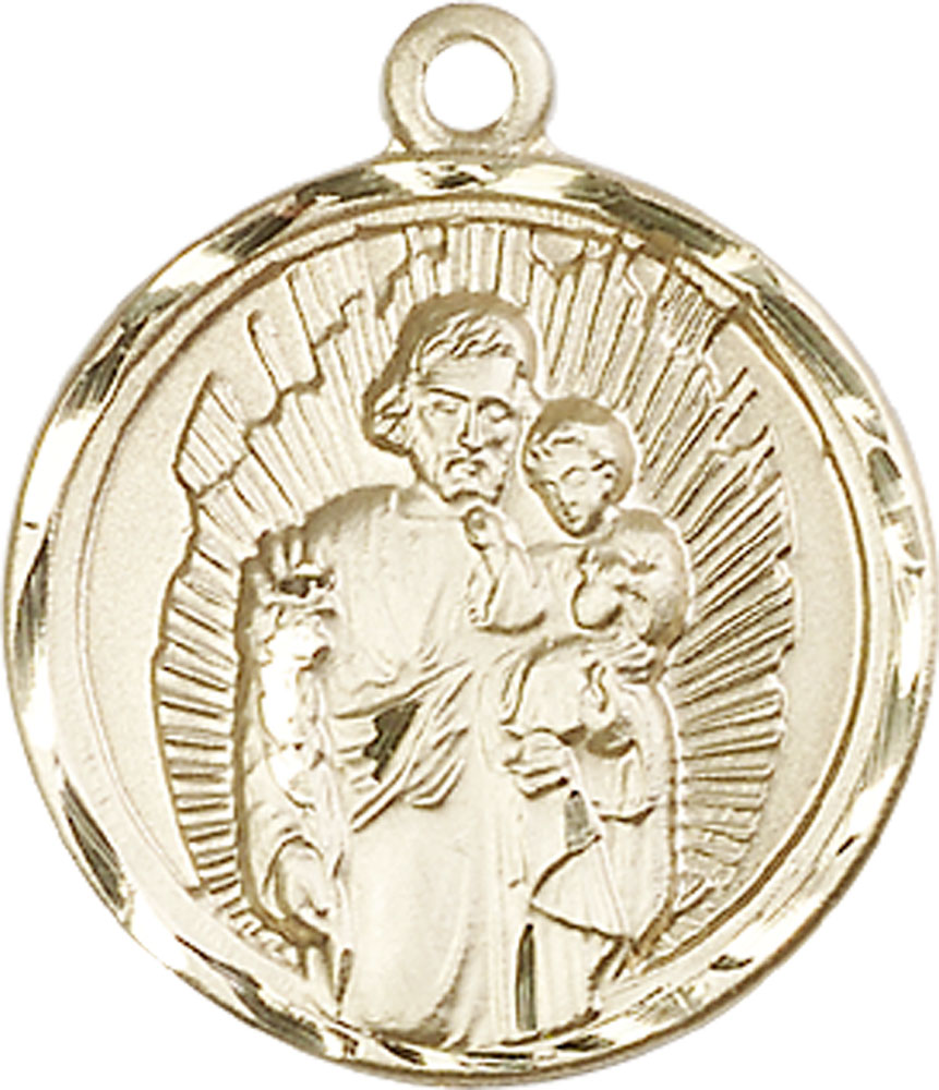 14kt Gold Saint Joseph Medal
