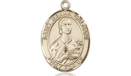 14kt Gold Saint Gemma Galgani Medal