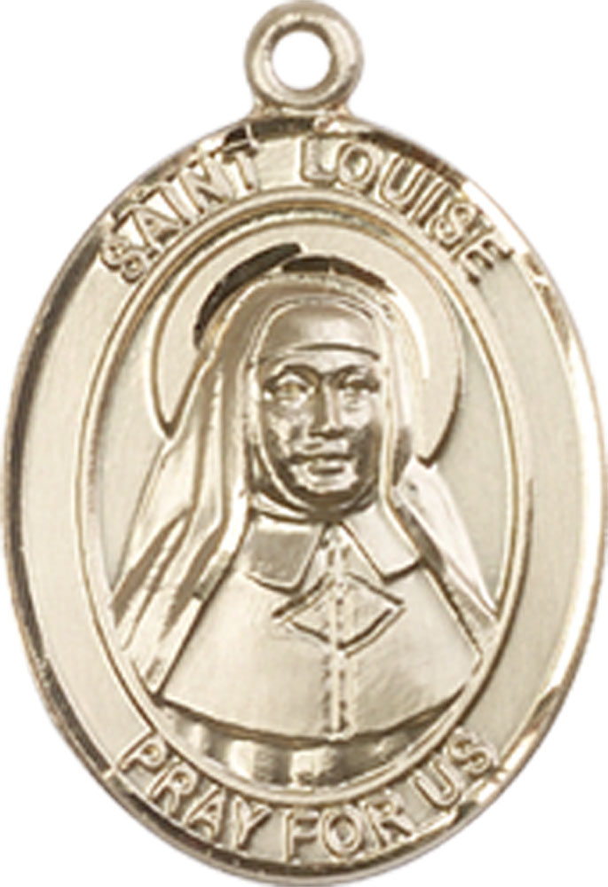 14kt Gold Filled Saint Louise de Marillac Medal