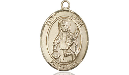 14kt Gold Filled Saint Lucia of Syracuse Medal