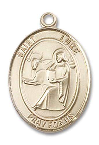 14kt Gold Filled Saint Luke the Apostle Medal