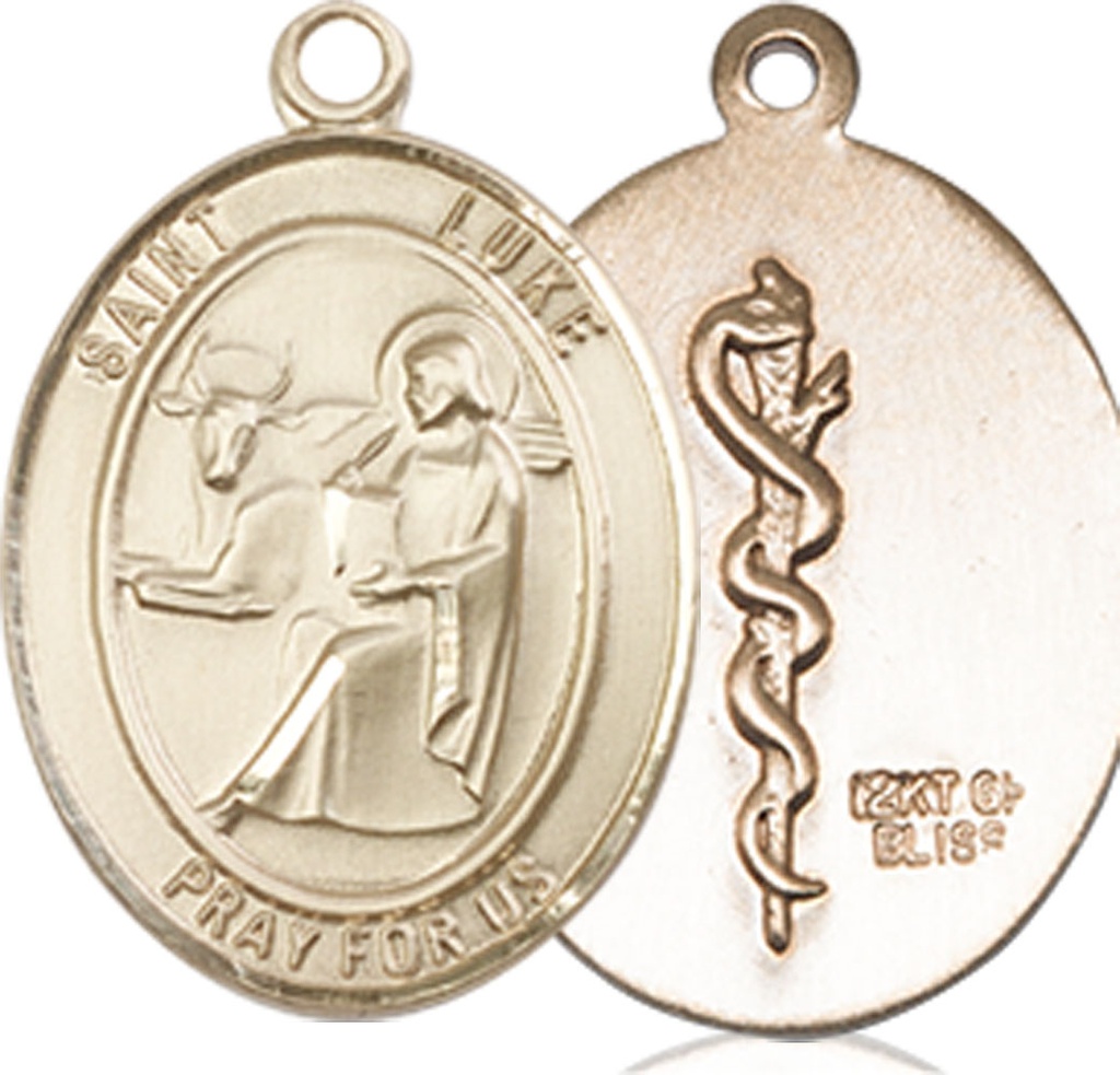 14kt Gold Filled Saint Luke the Apostle Doctor Medal