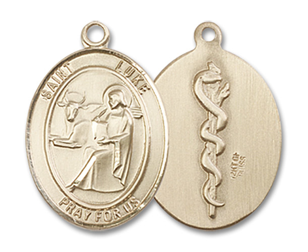 14kt Gold Filled Saint Luke the Apostle Doctor Medal