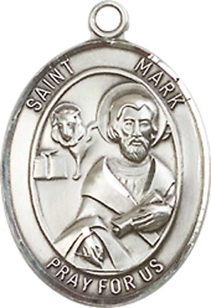 Sterling Silver Saint Mark the Evangelist Medal - With Box
