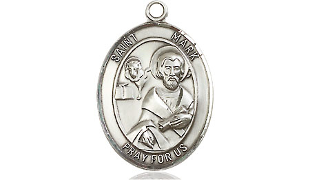 Sterling Silver Saint Mark the Evangelist Medal - With Box