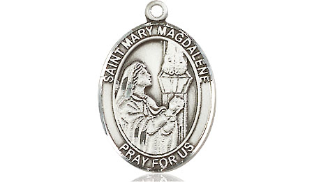 Sterling Silver Saint Mary Magdalene Medal - With Box