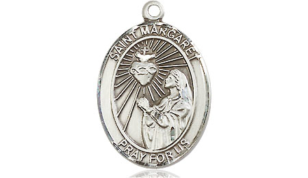 Sterling Silver Saint Margaret Mary Alacoque Medal - With Box