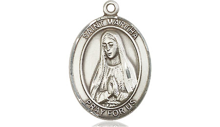 Sterling Silver Saint Martha Medal