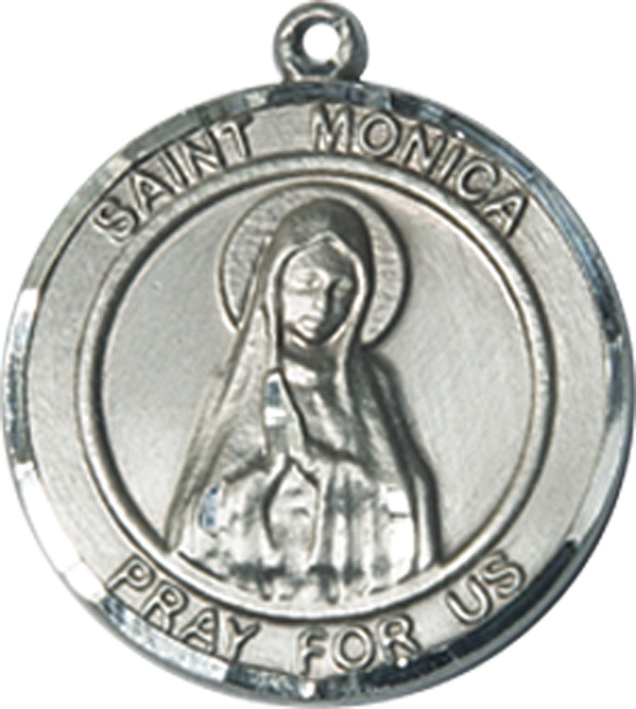 Sterling Silver Saint Monica Medal
