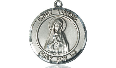 Sterling Silver Saint Monica Medal