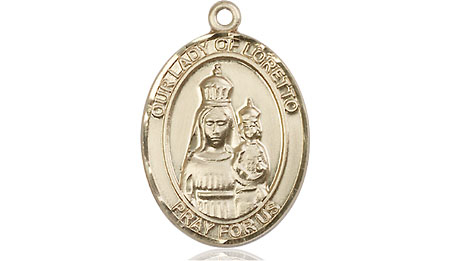 14kt Gold Filled Our Lady of Loretto Medal