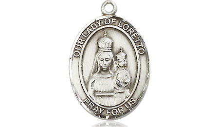 Sterling Silver Our Lady of Loretto Medal