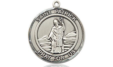 Sterling Silver Saint Patrick Medal