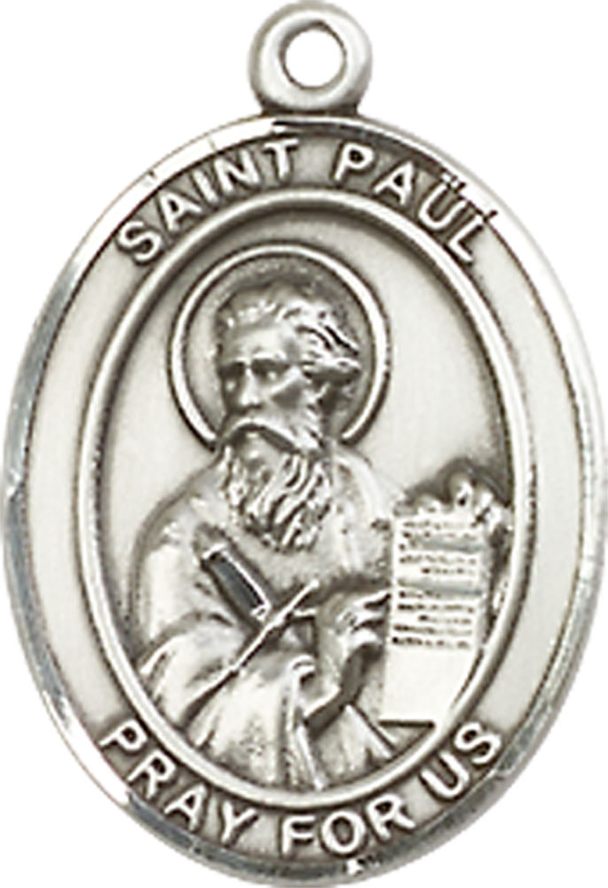 Sterling Silver Saint Paul the Apostle Medal - With Box