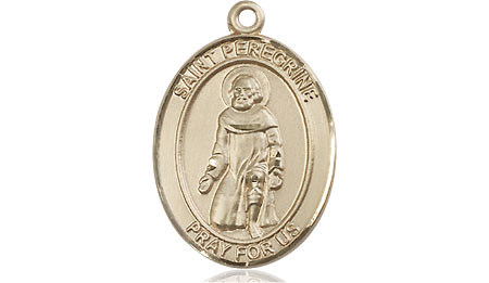 14kt Gold Filled Saint Peregrine Laziosi Medal