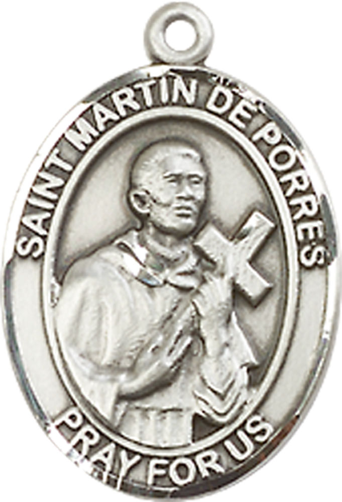 Sterling Silver Saint Martin de Porres Medal