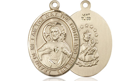 14kt Gold Scapular Medal