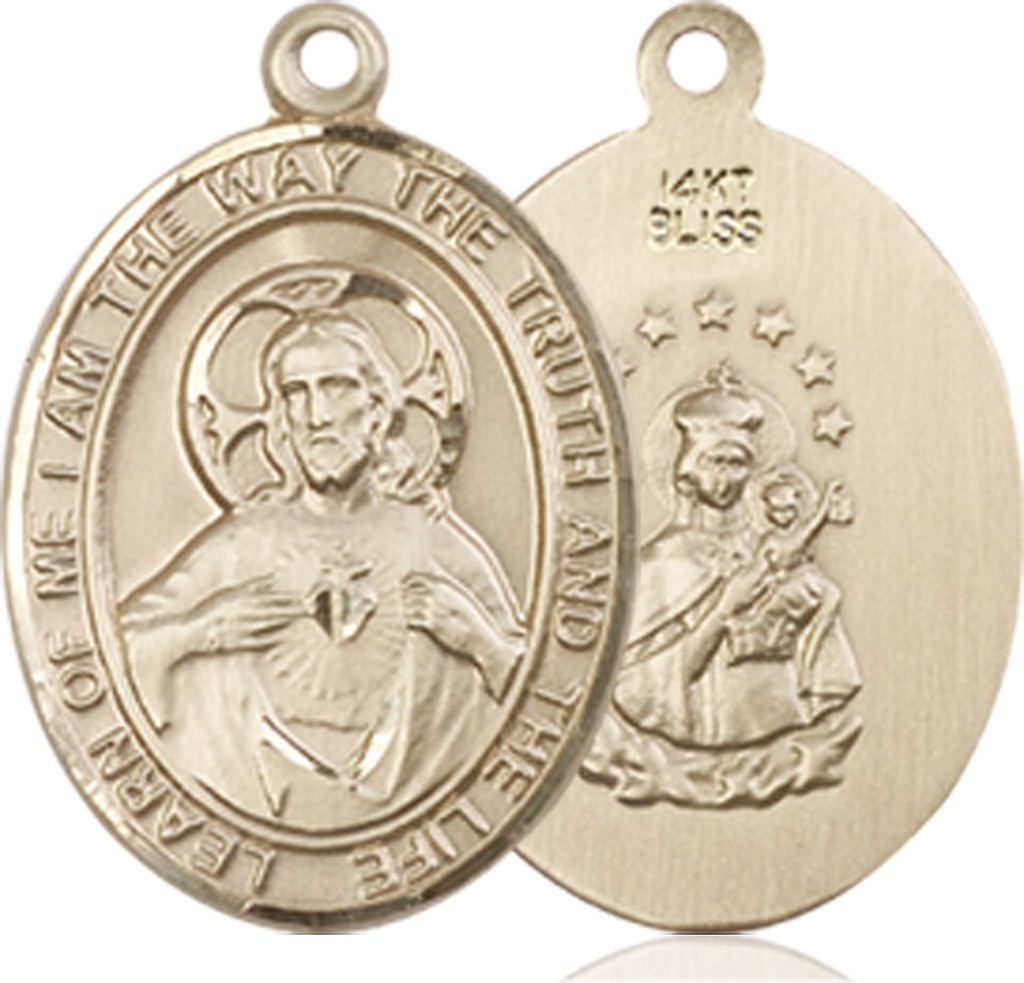 14kt Gold Scapular Medal