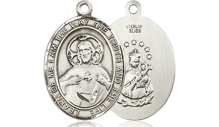 Sterling Silver Scapular Medal