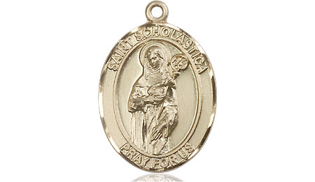 14kt Gold Filled Saint Scholastica Medal