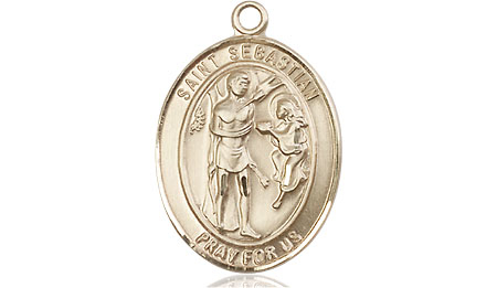 14kt Gold Filled Saint Sebastian Medal