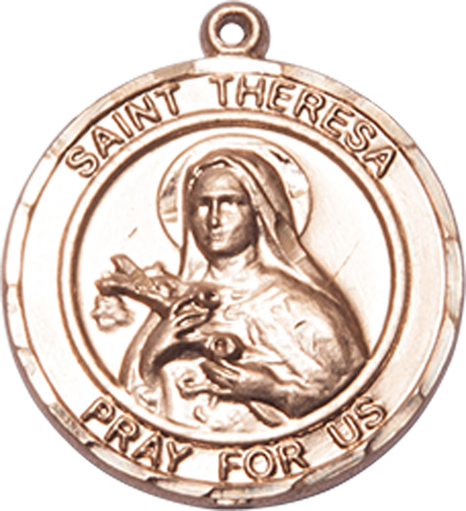 14kt Gold Filled Saint Theresa Medal