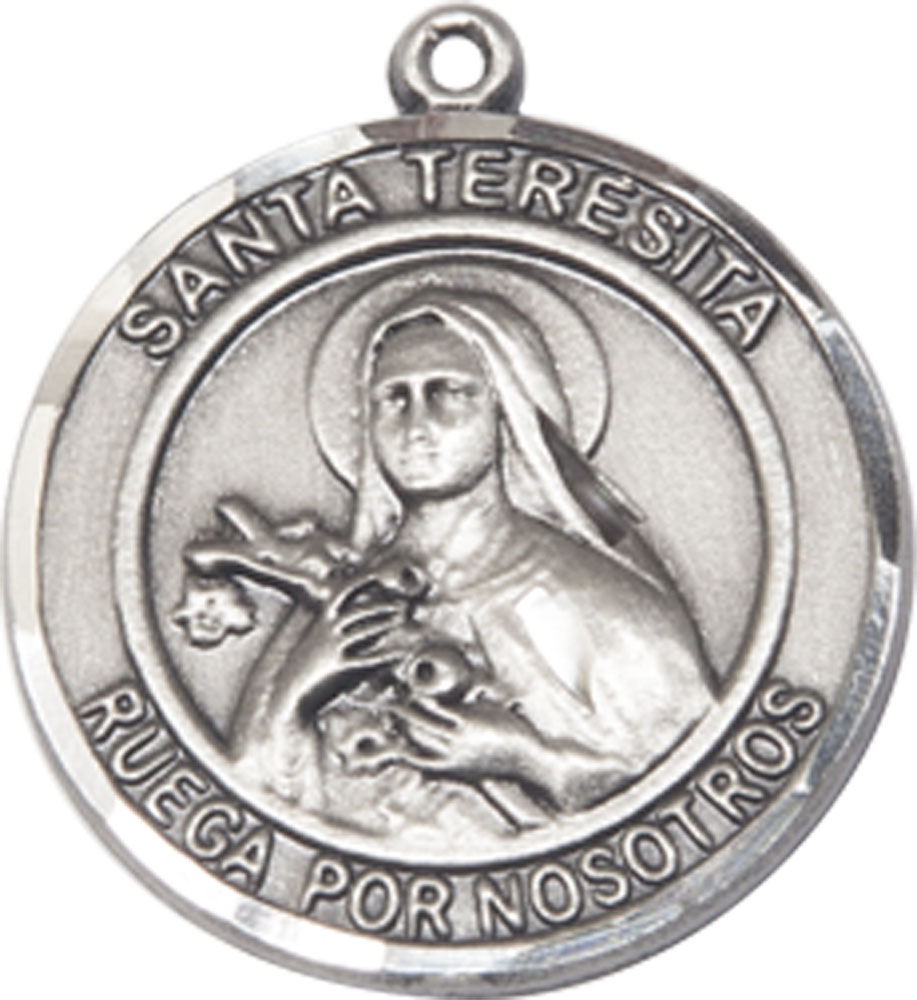 Sterling Silver Santa Teresita Medal