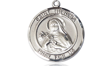 Sterling Silver Saint Theresa Medal