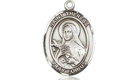 Sterling Silver Saint Theresa Medal