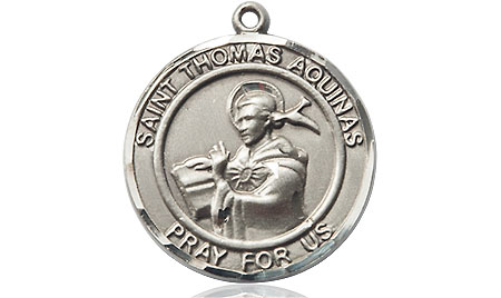 Sterling Silver Saint Thomas Aquinas Medal