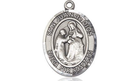 Sterling Silver San Juan de Dios Medal